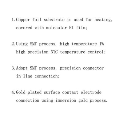 1.5V Polyimide Heater Element, flexible Art Heizungs-Film C USB mit spezieller Form
