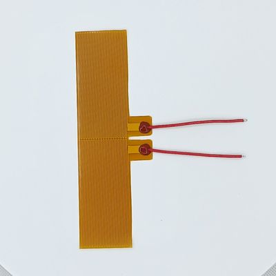 Gelbe/schwarze Farbe kundengebundener PU-Film Heater With Copper Core Components