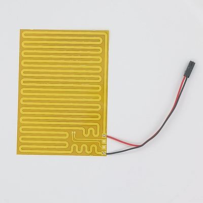 Gelb rechteckiges PI-Heizelement Flexible Heizfilm für energieeffiziente Heizung