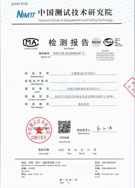 China Shenzhen Datang Dingsheng Technology Co., Ltd. zertifizierungen